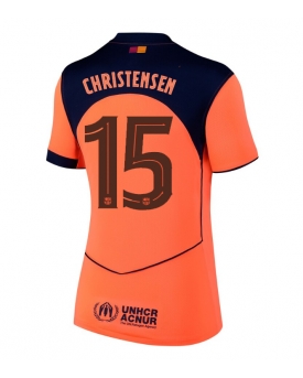 Barcelona Andreas Christensen #15 Maglia Gara Terza Repliche 2025-26 Donna Maniche Corte
